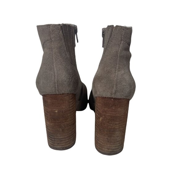 Jeffrey Campbell Hanger Gray Suede Booties Sz. 8 - Picture 6 of 8